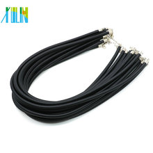 Fabrik-Preis-heiße Verkaufs-DIY Fertigkeit-Halsketten-schwarze Halsband-Nizza schwarze Silk Schnur-Halskette mit Schließe, 100pcs / pack, ZYN0011